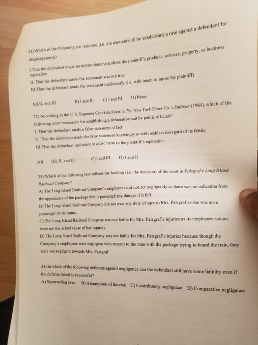 14) Which of the following refers to a situation