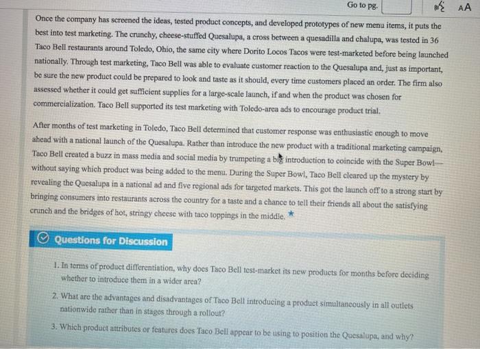 marketibg please helo Case 12.2 Quesalupa!