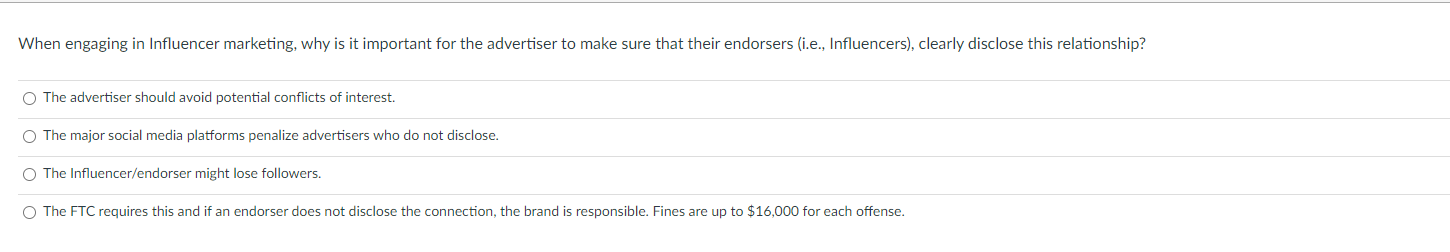 When engaging in Influencer marketing, why is it