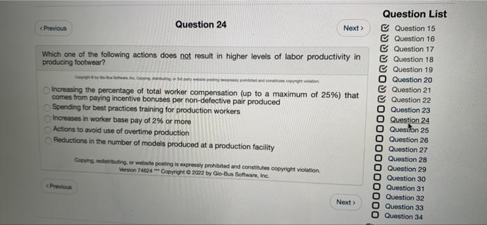 < Previous Question 24 Next  style=