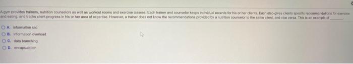 A gym provides trainers, nutrition counselors as