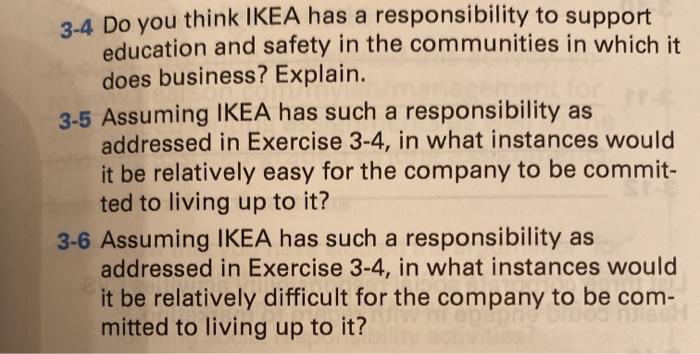 3-4 Do you think IKEA has a responsibility to