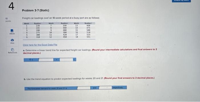 4 10 points +Book Print References Problem 3-7