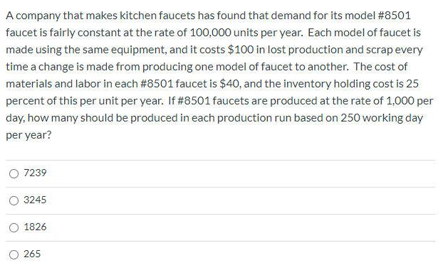 A company that makes kitchen faucets has found