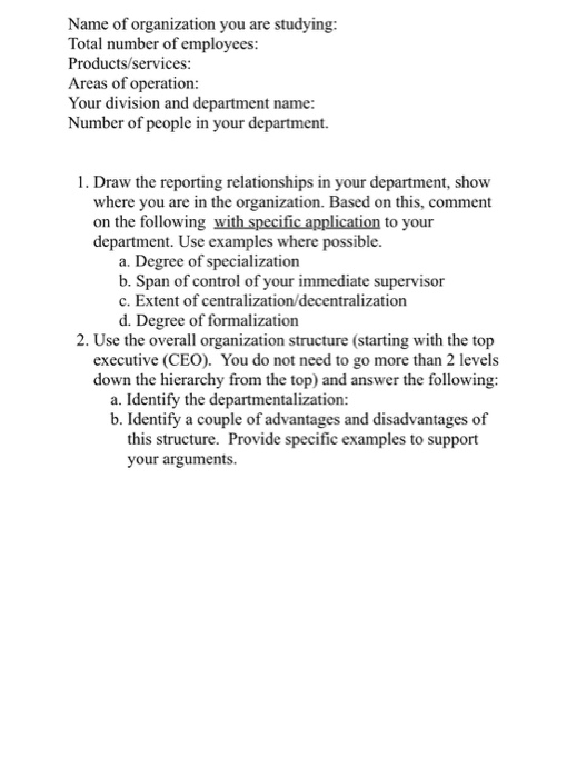 Name of organization you are studying: Total