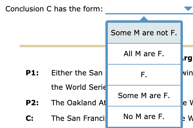 1. Argument Forms An argument form is a