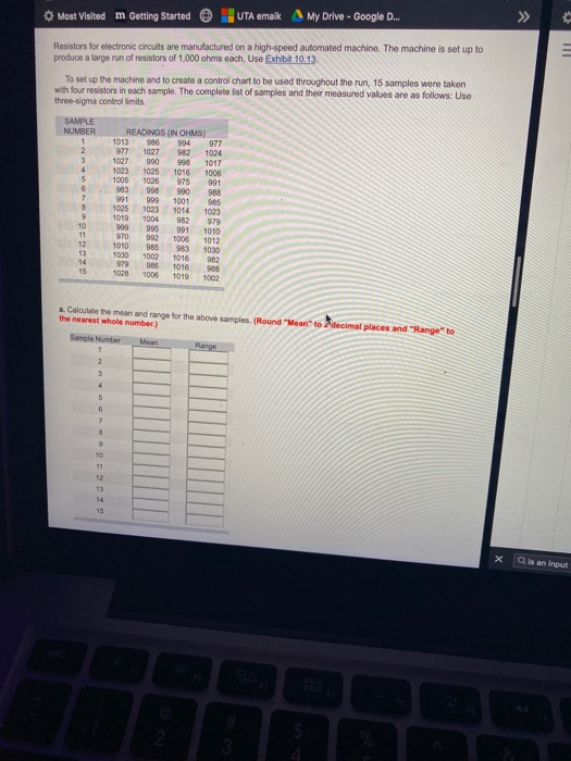 Most Visited m Getting Started UTA emalk My Drive