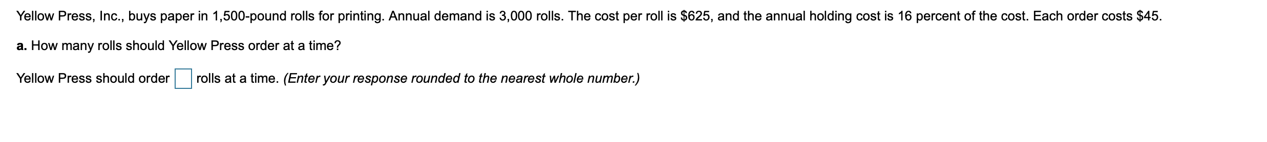 Yellow Press, Inc., buys paper in 1,500-pound