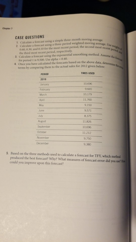 Demand Management CASE 7.1 Tires for You, Inc.