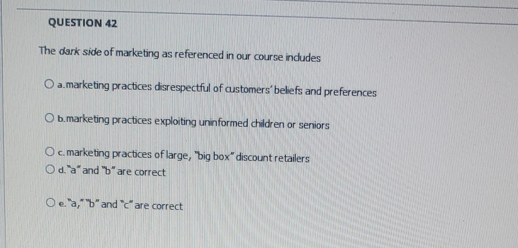 The dank side of marketing as referenced in our