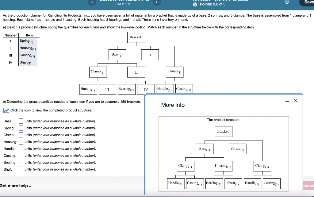 housing. Each clamp has 1 handle and 1 casting.