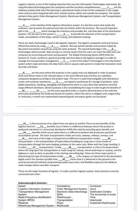 Logistics industry is one of the leading