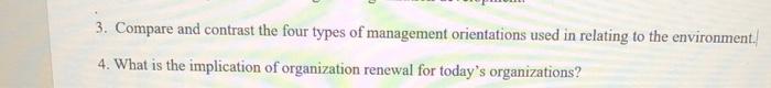 3 3. Compare and contrast the four types of