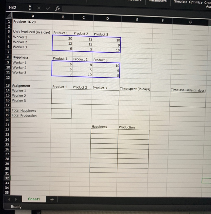 Please solve this in EXCEL! (if not please