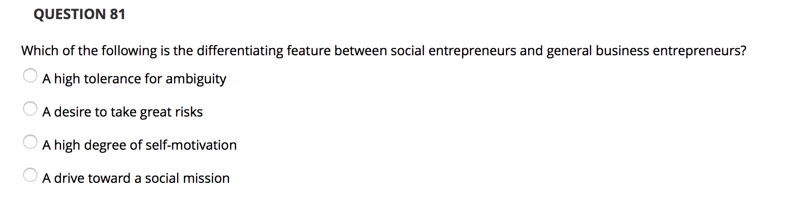 QUESTION 81 Which of the following is the