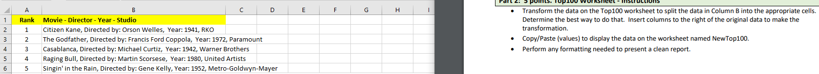 1 2 3 4 5 6 A B D Rank Movie - Director - Year -