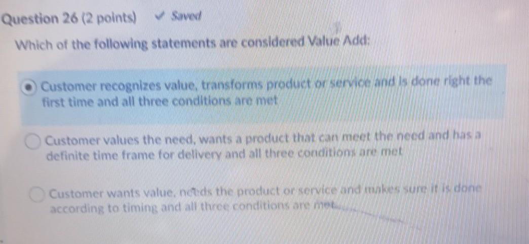 Question 28 (2 points) Saved Which of the