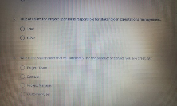 1. The definition of a stakeholder includes: 1