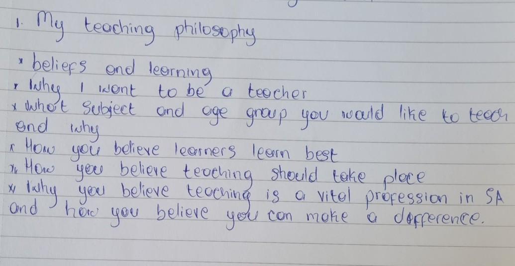 y My teaching philosophy beliefs and learning Why