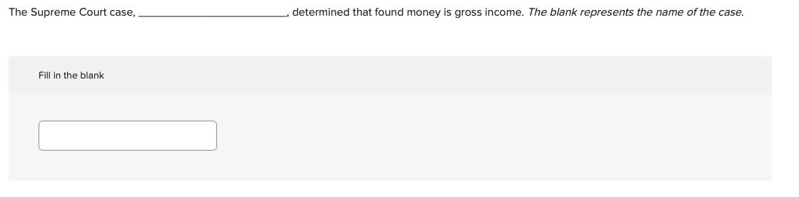 The Supreme Court case, determined that found