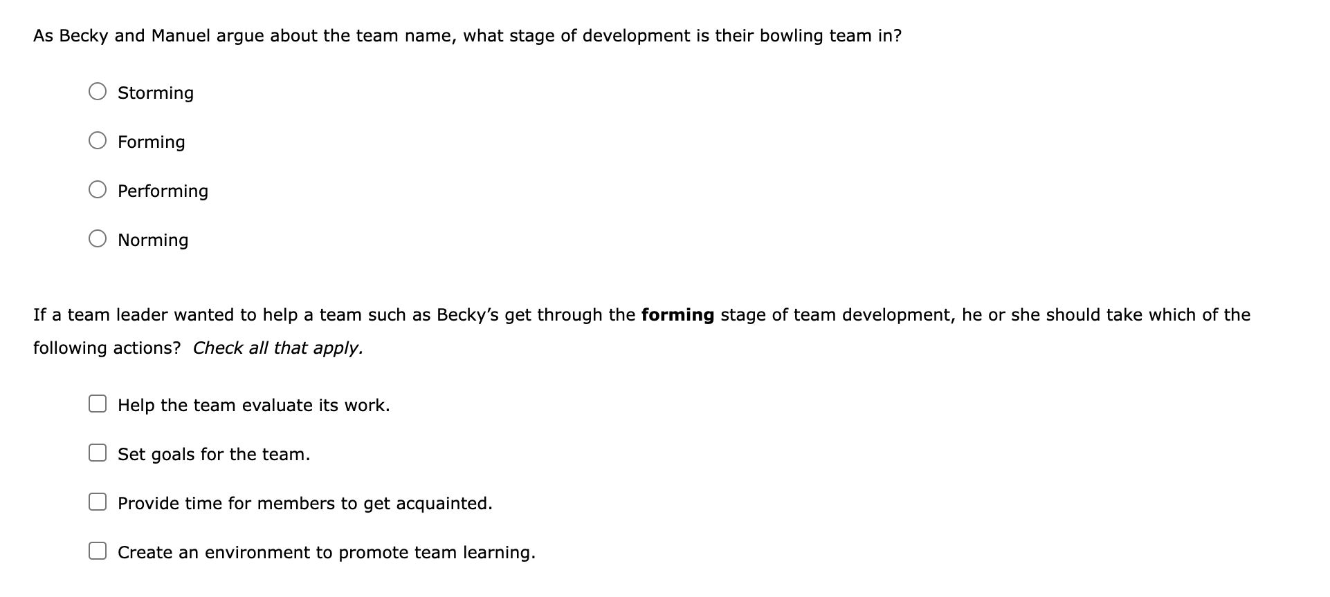 As Becky and Manuel argue about the team name,