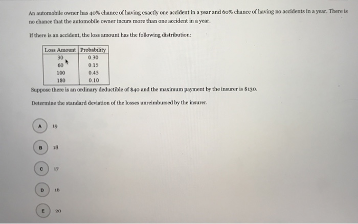 Question 7 The owner of an automobile insures it