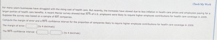 Check My Work For many years businesses have