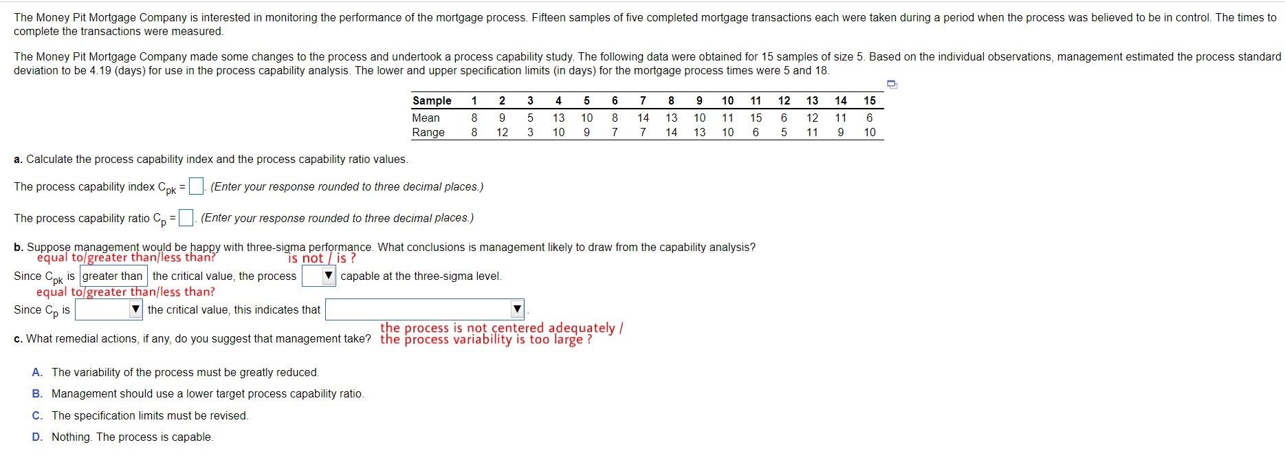 The Money Pit Mortgage Company is interested in
