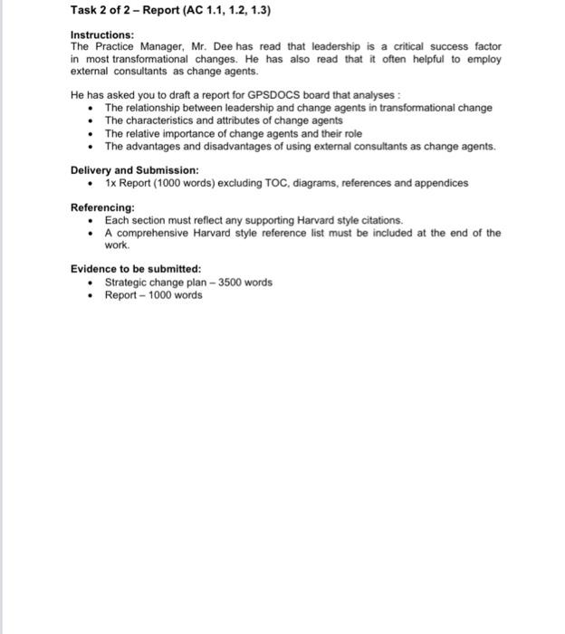 do task 2 Instructions: The Practice Manager, Mr.