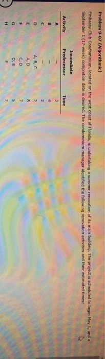 Problem 9-07 (Algorithmic) Embassy Club