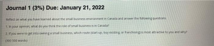 This is a question from small business