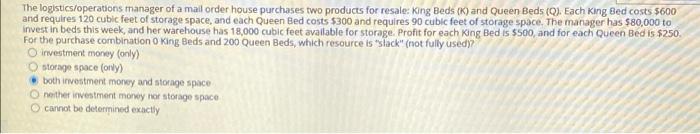 The logistics/operations manager of a mail order