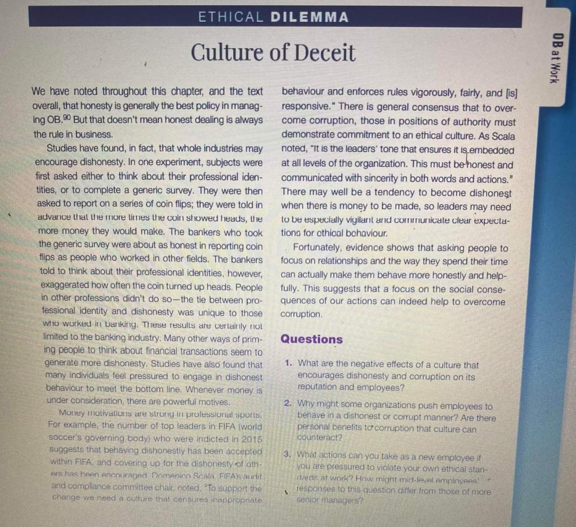 note: subject is organizational behavior Culture