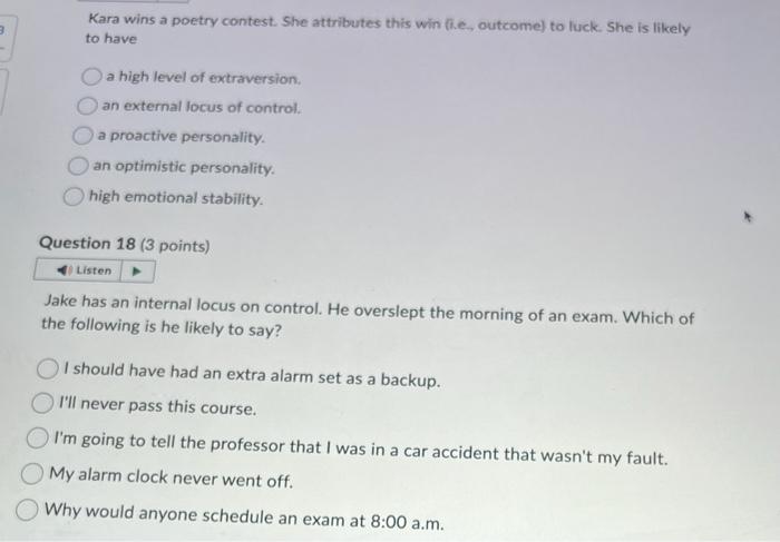 Kara wins a poetry contest. She attributes this