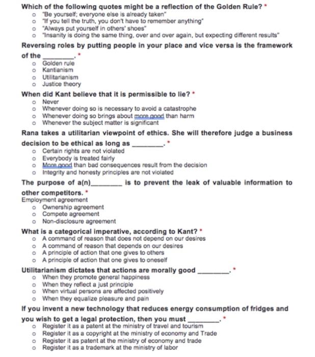 Which of the following quotes might be a