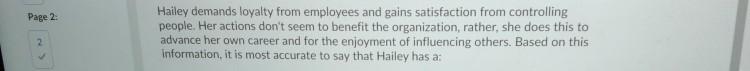 Page 2 Hailey demands loyalty from employees and
