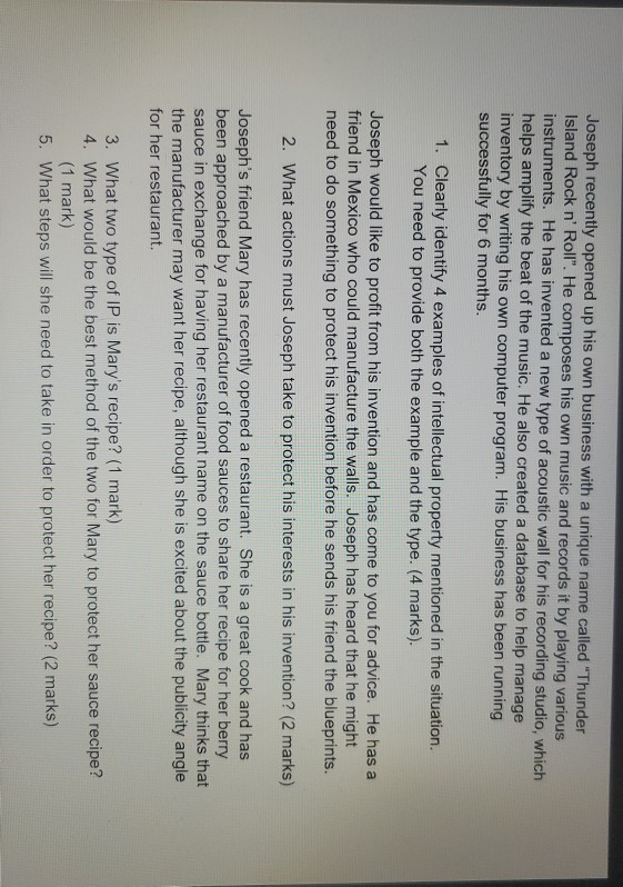 please answer the questions. it would be