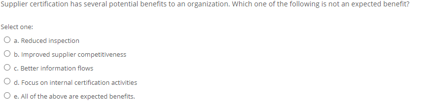 Commodities Select all the right answers: Select
