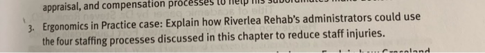 appraisal, and compensation processes 3.