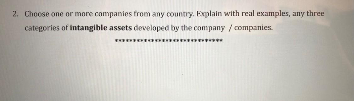 Choose one or more companies from any country.