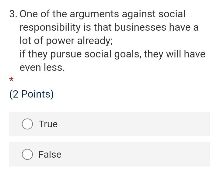 3. One of the arguments against social