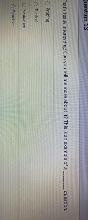 As Salespeople, our responsibility is to