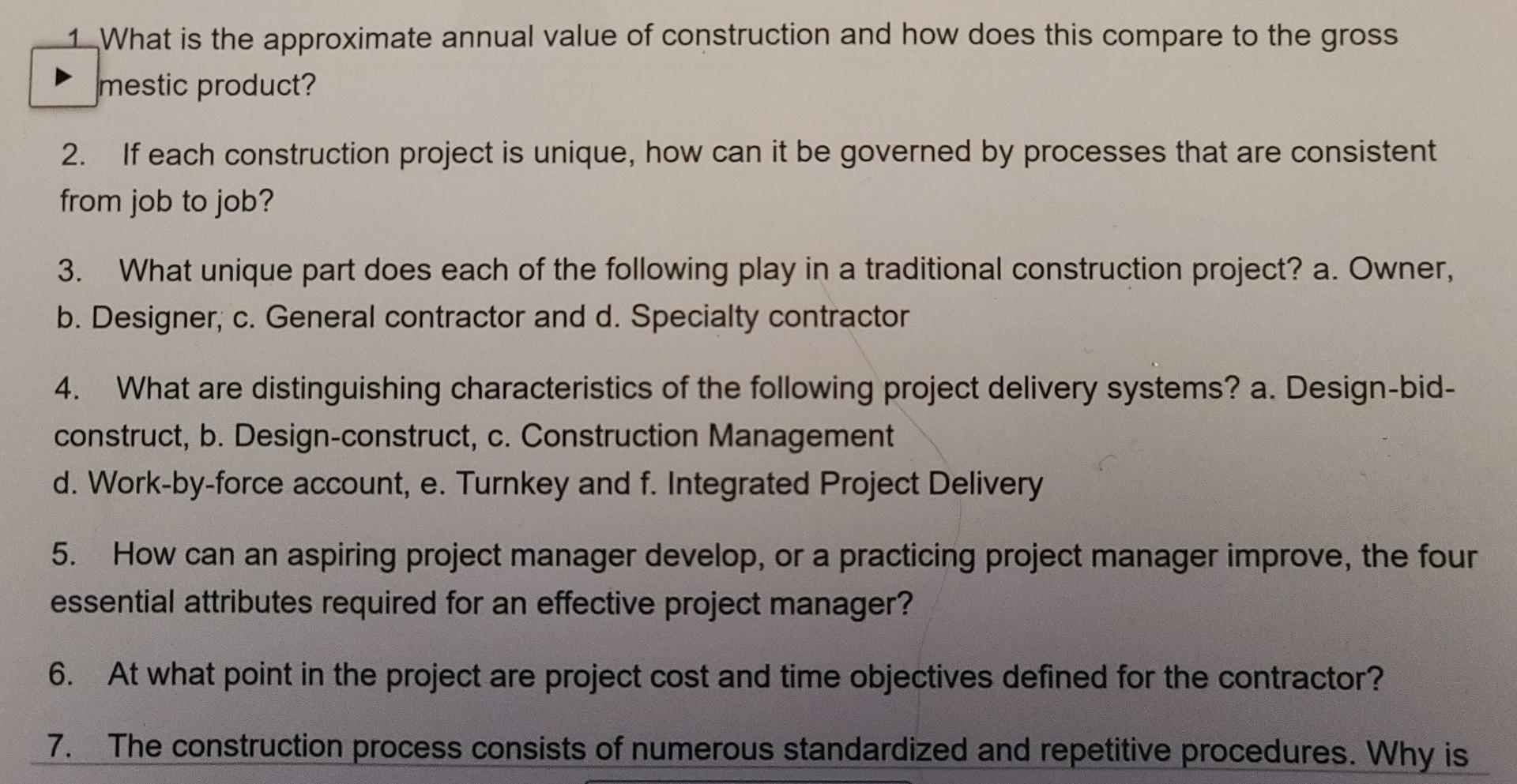 1 What is the approximate annual value of