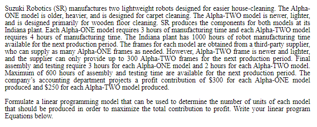 Linear programming and business applications
