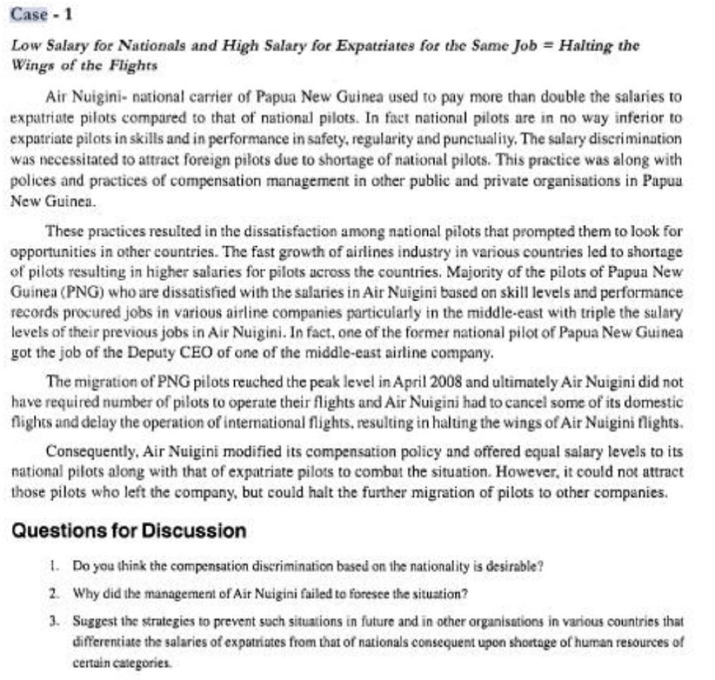 performance managment Case - 1 Low Salary for