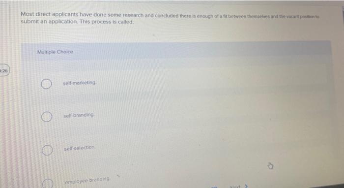 Most direct applicants have done some research