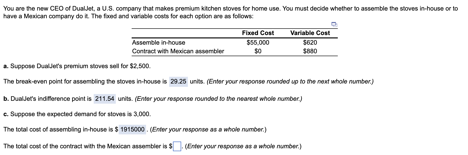 You are the new CEO of DualJet, a U.S. company