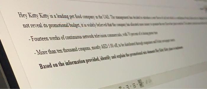 marketing Hey Kitty Kirty is a leading pet food