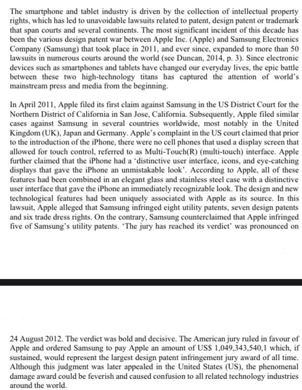 The smartphone and tablet industry is driven by