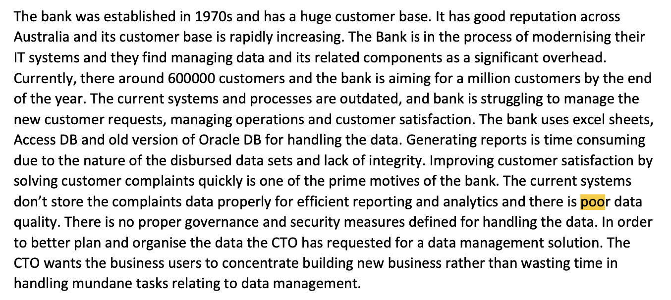 Instructions 1. Read the case scenario provided